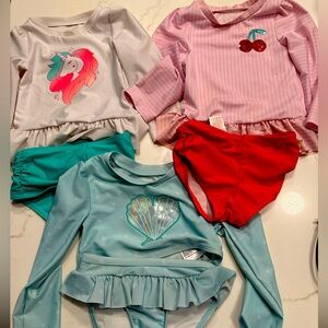 Toddler girls swimsuit bundle